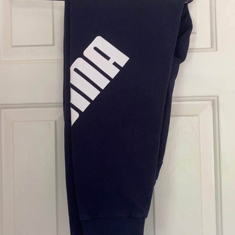 Navy Blue Puma Joggers